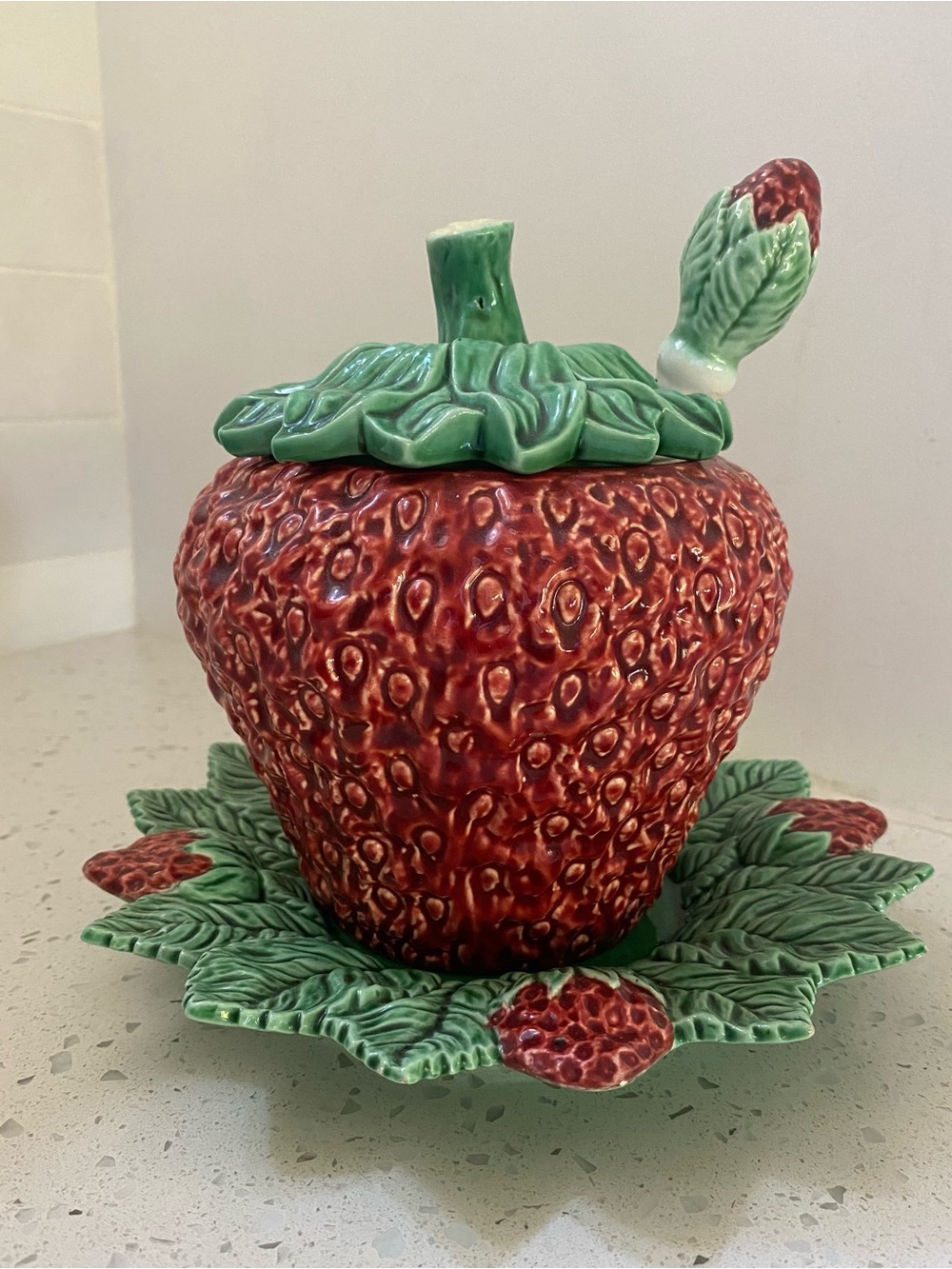 Bordallo Pinheiro Rare Strawberry Tureen